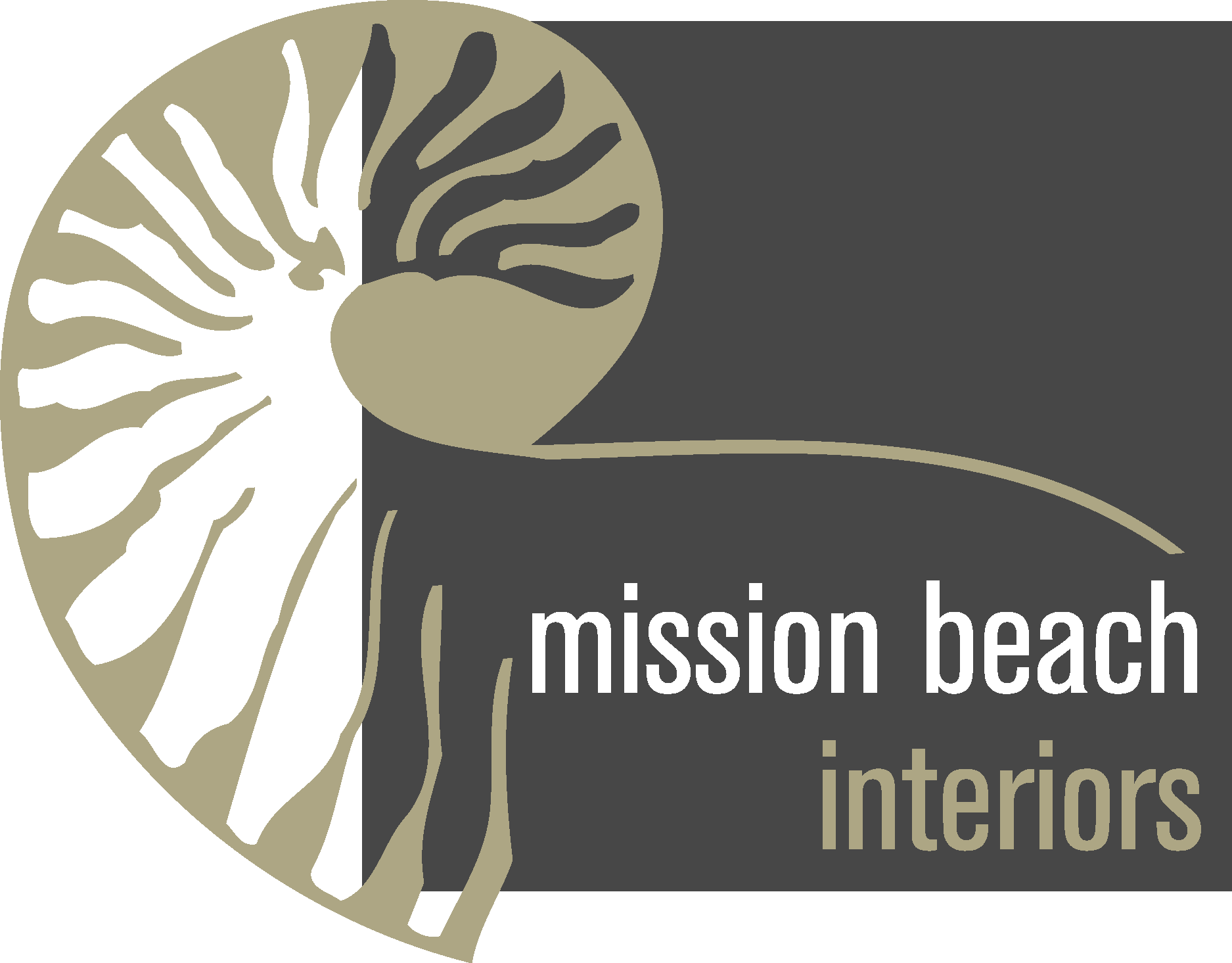 Mission Beach Interiors Logo Vector Logo